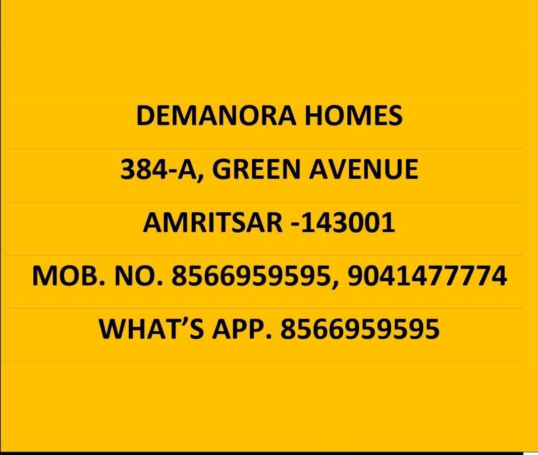 De Manora Homes - Unpretentious Hotel With A Garden , Posh Area Ranjit Avenue Amritsar Luaran gambar